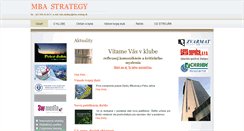 Desktop Screenshot of mba-strategy.sk