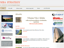 Tablet Screenshot of mba-strategy.sk